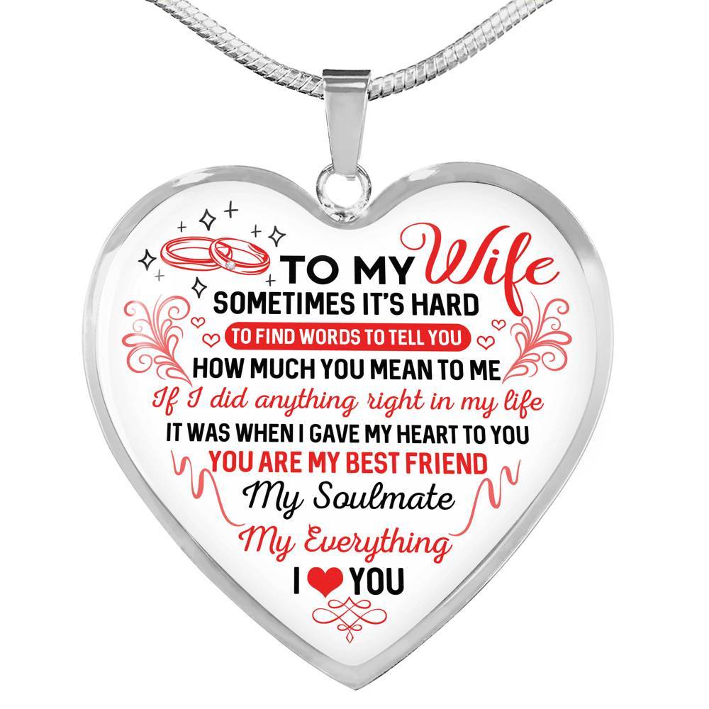 To My Wife Last Everything Necklace 2025