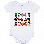 Horror Movie Characters Horror Movie Killers Friends Halloween Squad Baby Onesie - Baby Infant Bodysuit, White, Baby Onesie - 12 Month Horror Movie Characters Horror Movie Killers Friends Halloween Squad Baby Onesie - Baby Infant Bodysuit, White, Baby Onesie - 12 Month