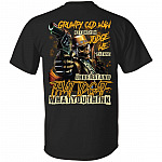 Grumpy Old Man Before You Judge Me Please Understand IDGAF What You Think Plain Front - Print On Back T-Shirt, Black, Unisex T-Shirt