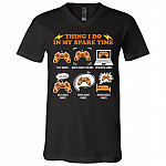 Things I Do In My Spare Time Funny Gamer Geek T-Shirt - V-Neck, Black, V-Neck T-Shirt Things I Do In My Spare Time Funny Gamer Geek T-Shirt - V-Neck, Black, V-Neck T-Shirt