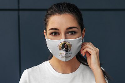 Alternative view of Arrest The Cops Who Killed Breonna Taylor Washable Reusable Custom - Printed Cloth Face Mask Cover