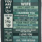Husband To My Wife I Didn't Marry You So I Could Live With You Fleece Blanket – Mink Blanket – Woven Blanket, White, Cozy Plush Fleece Blanket - 50x60 Husband To My Wife I Didn't Marry You So I Could Live With You Fleece Blanket – Mink Blanket – Woven Blanket, White, Cozy Plush Fleece Blanket - 50x60