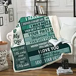 3O. To My Wife Vintage Blanket-mk
