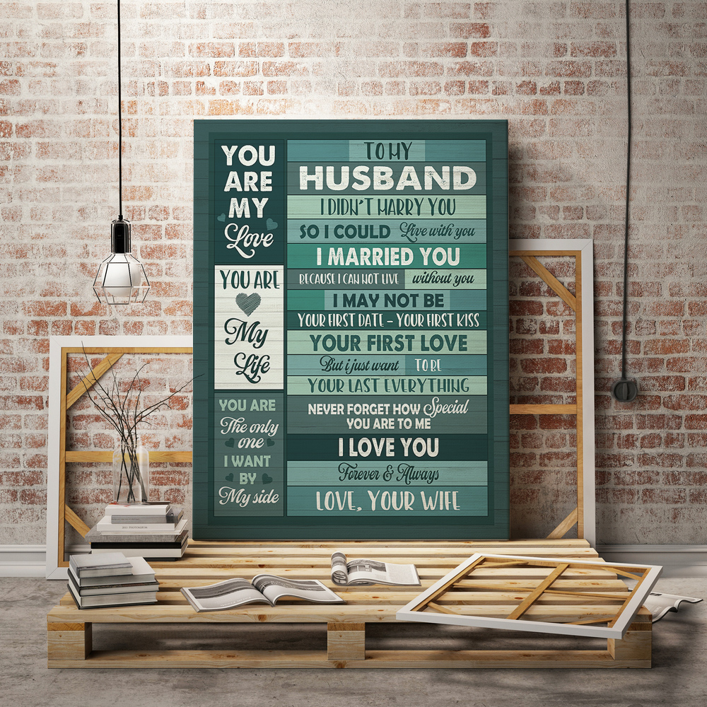 3O. To My Husband Vintage Canvas-mk