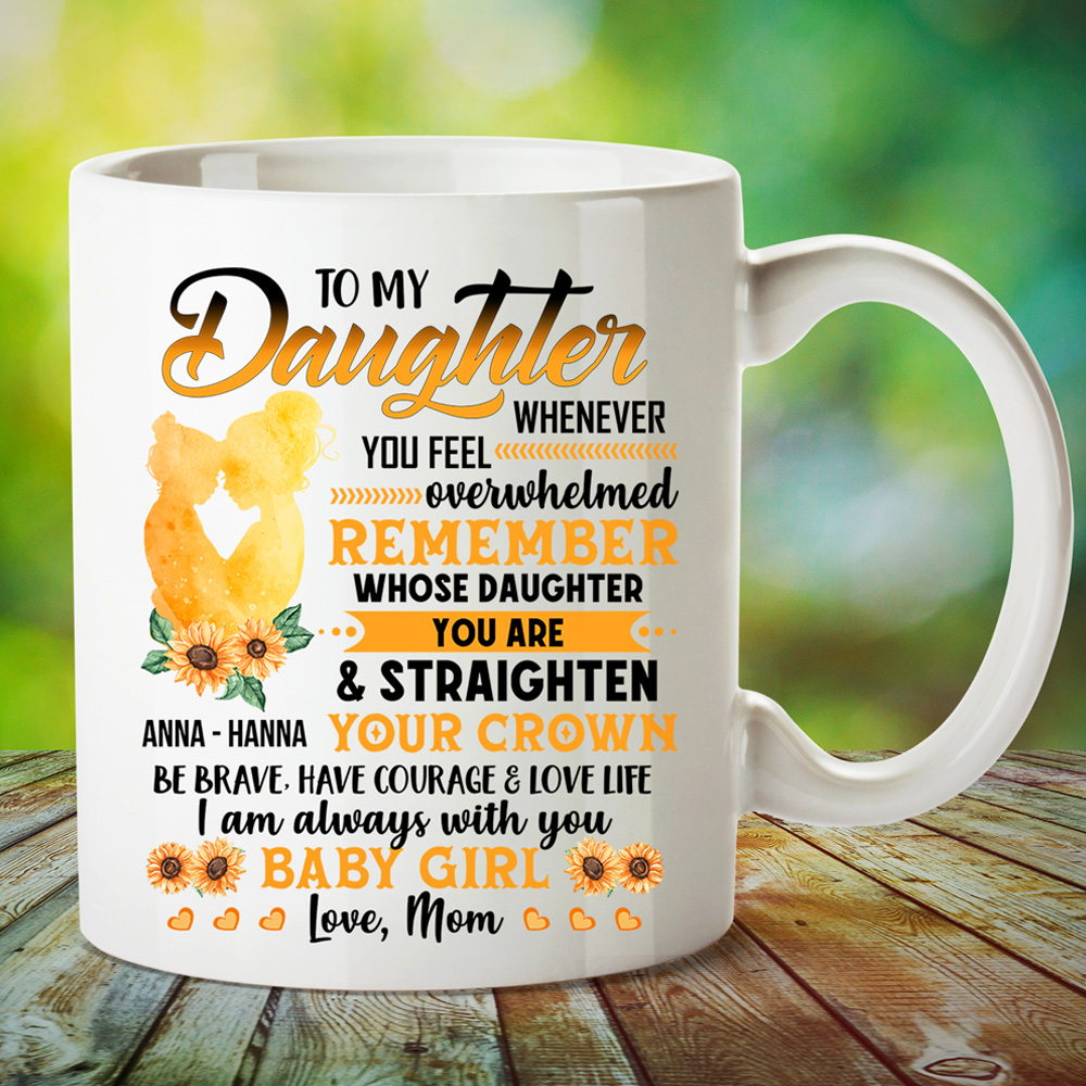 to my daughter mug from mom