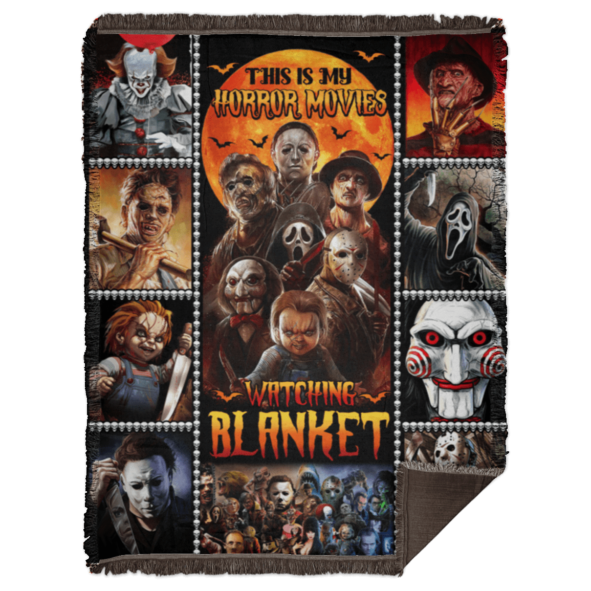 Scary Halloween Movie Blanket This Is My Horror Movie Watching