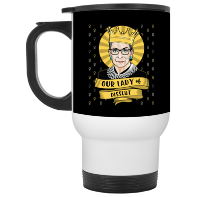 14 oz. White Travel Mug