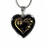 Daughter Always In My Heart Loss Of Daughter Heart Pendant Necklace - Daughter Remembrance Necklace - Heart Luxury Necklace (Silver)
