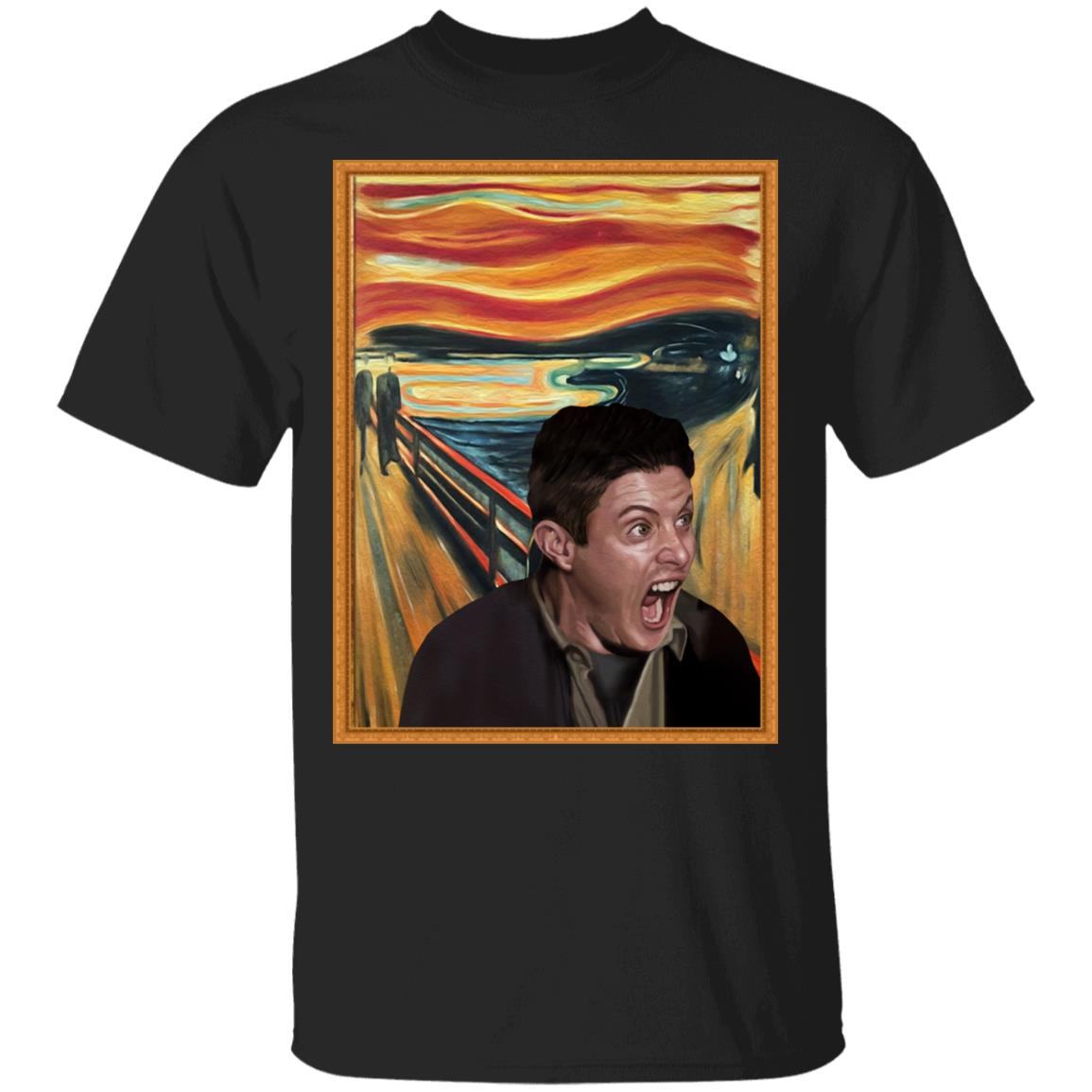 Supernatural Dean Screaming Funny The Scream T-Shirt, Black, Unisex T-Shirt Supernatural Dean Screaming Funny The Scream T-Shirt, Black, Unisex T-Shirt