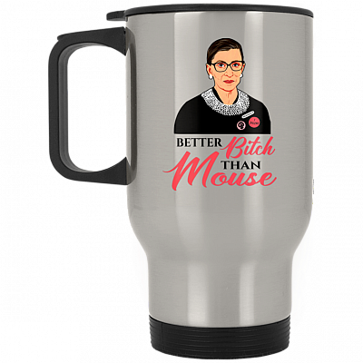 14 oz. Silver Travel Mug