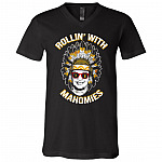 TeeKool Rollin' with Mahomies Funny T-Shirt - V-Neck Shirt, Black, V-Neck T-Shirt TeeKool Rollin' with Mahomies Funny T-Shirt - V-Neck Shirt, Black, V-Neck T-Shirt