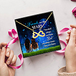 1P. Friends stars (7) Infinity Heart Necklace (Gold) 5