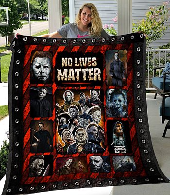 Alternative view of All Season Michael Myers Fleece Blanket - Premium Sherpa Blanket - Woven Blanket - Horror Movies Blanket