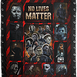 All Season Michael Myers Fleece Blanket - Premium Sherpa Blanket - Woven Blanket - Horror Movies Blanket, White, Cozy Plush Fleece Blanket - 50x60