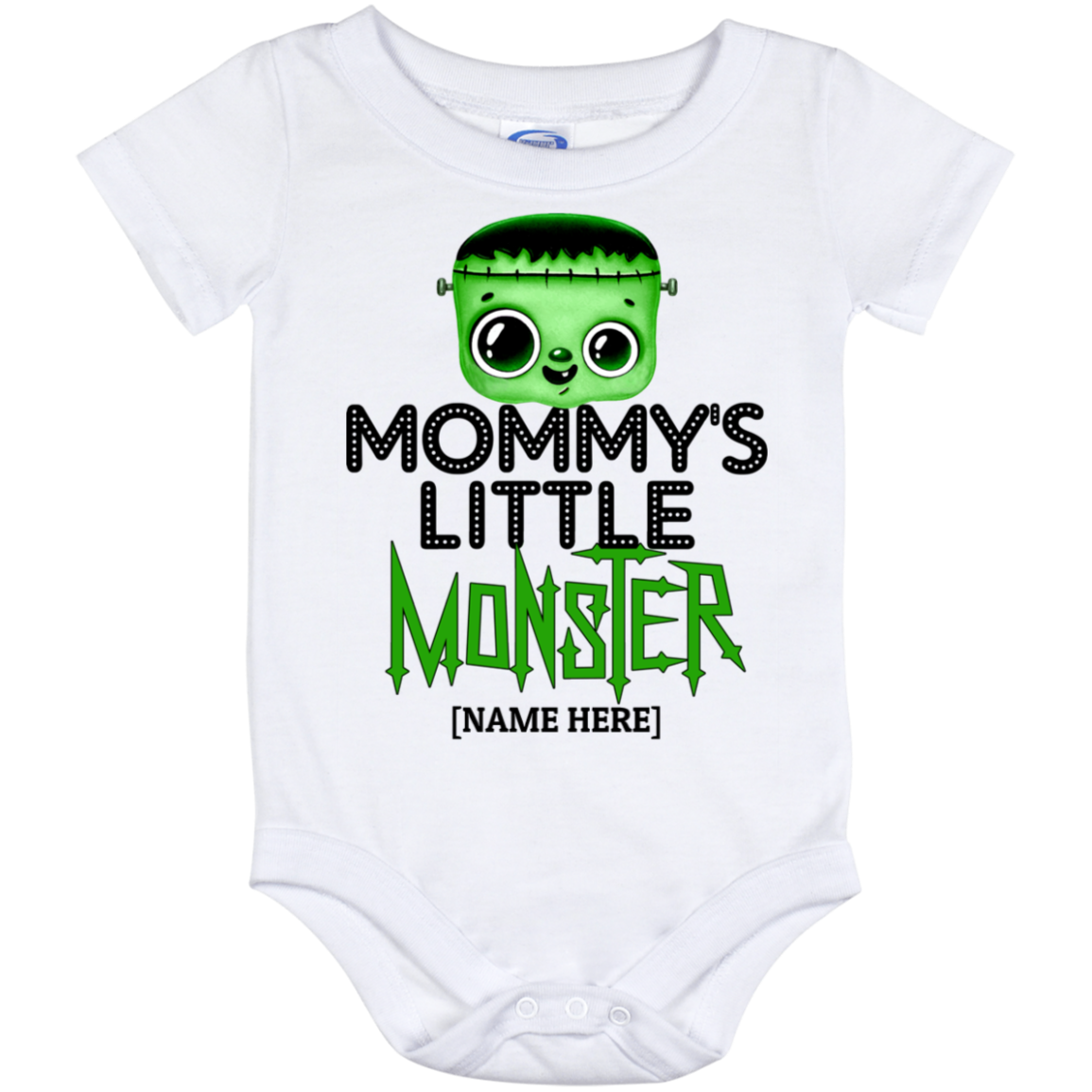 Mommy's Little Monster Personalized Halloween Baby Onesie – Toddler Baby Infant Bodysuit - Newborn Clothing, White, Baby Onesie - 12 Month