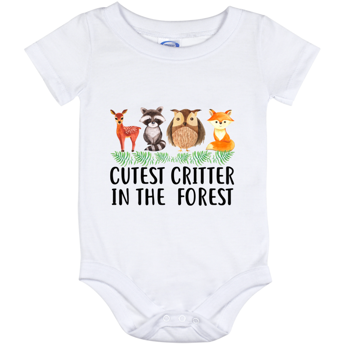 Cutest Critter in the Forest Baby Onesie - Woodland Animals Toddler Infant Bodysuit - Newborn Unisex Babysuit, White, Baby Onesie - 12 Month Cutest Critter in the Forest Baby Onesie - Woodland Animals Toddler Infant Bodysuit - Newborn Unisex Babysuit, White, Baby Onesie - 12 Month