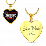 To My Beloved Granddaughter I Promise To Be By Your Side Forever And For Always I Love You Heart Pendant Necklace - Heart Luxury Necklace (Gold Plated) To My Beloved Granddaughter I Promise To Be By Your Side Forever And For Always I Love You Heart Pendant Necklace - Heart Luxury Necklace (Gold Plated)