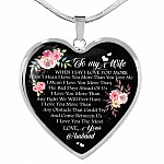 To My Wife When I Say I Love You More I Don't Mean i Love You More Than You Love Me Heart Pendant Necklace - Heart Luxury Necklace (Silver) To My Wife When I Say I Love You More I Don't Mean i Love You More Than You Love Me Heart Pendant Necklace - Heart Luxury Necklace (Silver)