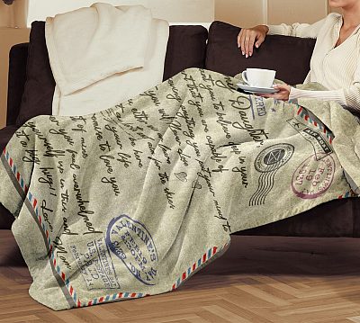 Alternative view of Mom to My Daughter I Want You to Believe Deep in Your Heart Letter Fleece Blanket - Premium Sherpa Blanket