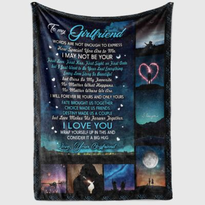 Alternative view of To My Girlfriend Words Are Not Enough To Express How Special You Are To Me Fleece Blanket - Premium Sherpa Blanket