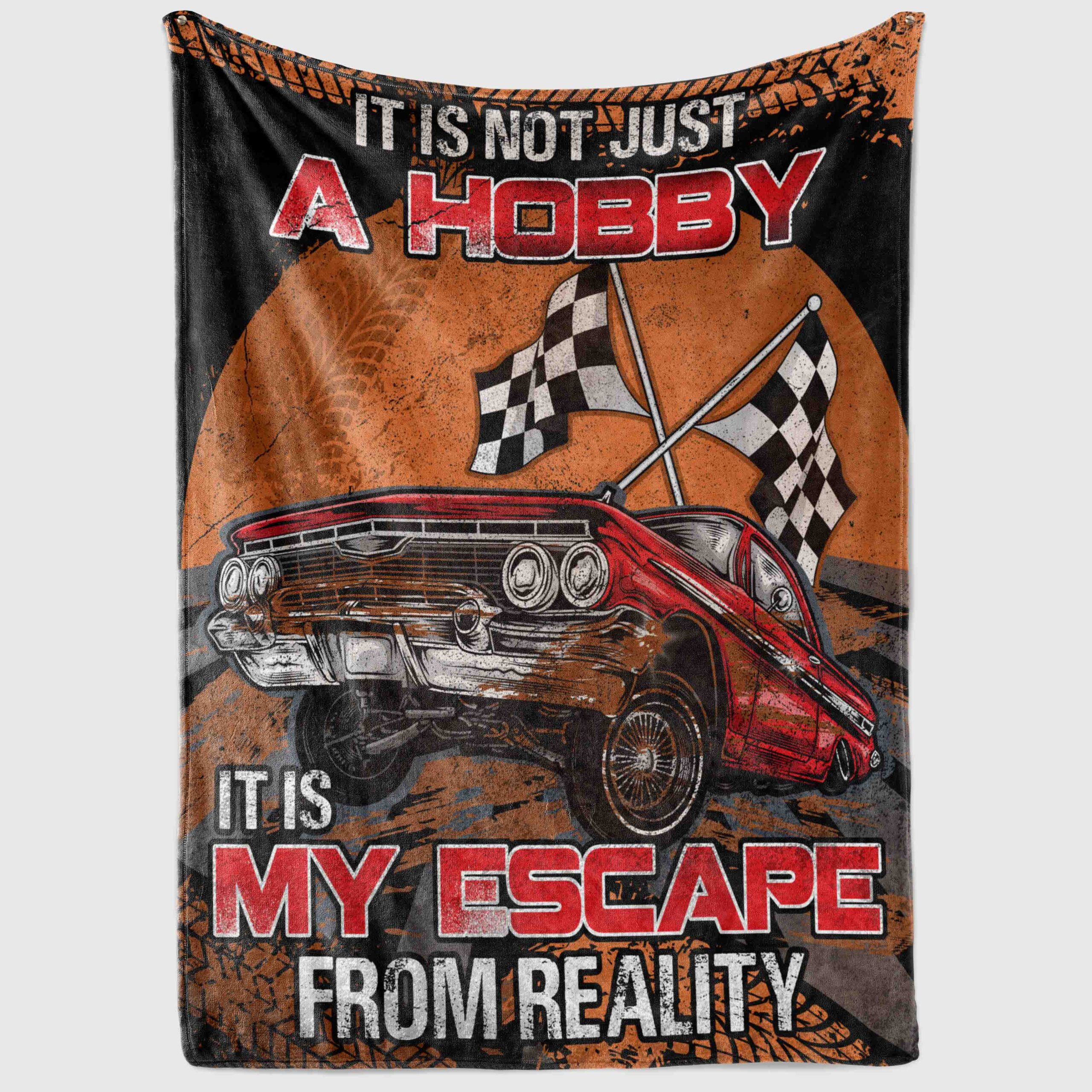 2VT. Dirt Track Racing Not Just Hobby blanket mockup