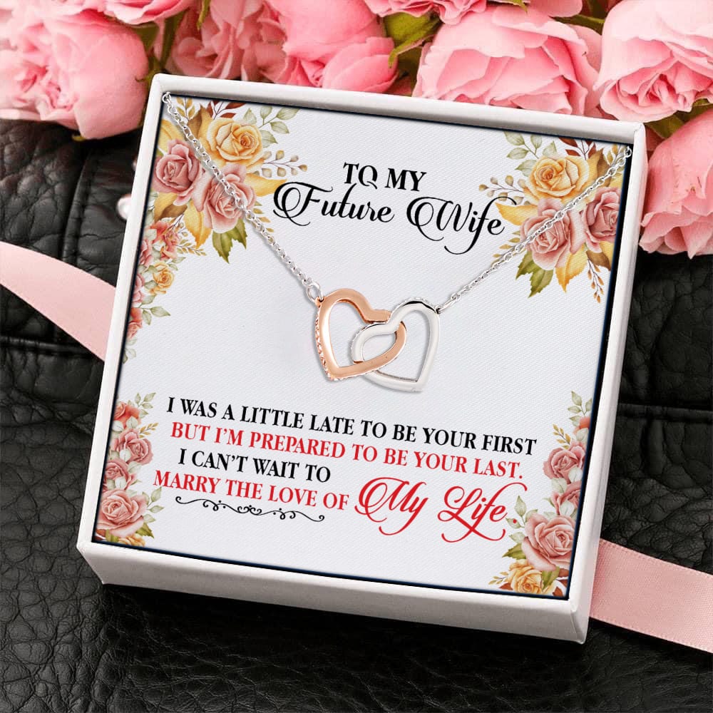 43 HG. I Was A Little Late To Be Your First (4) Interlocking Hearts Necklace 4