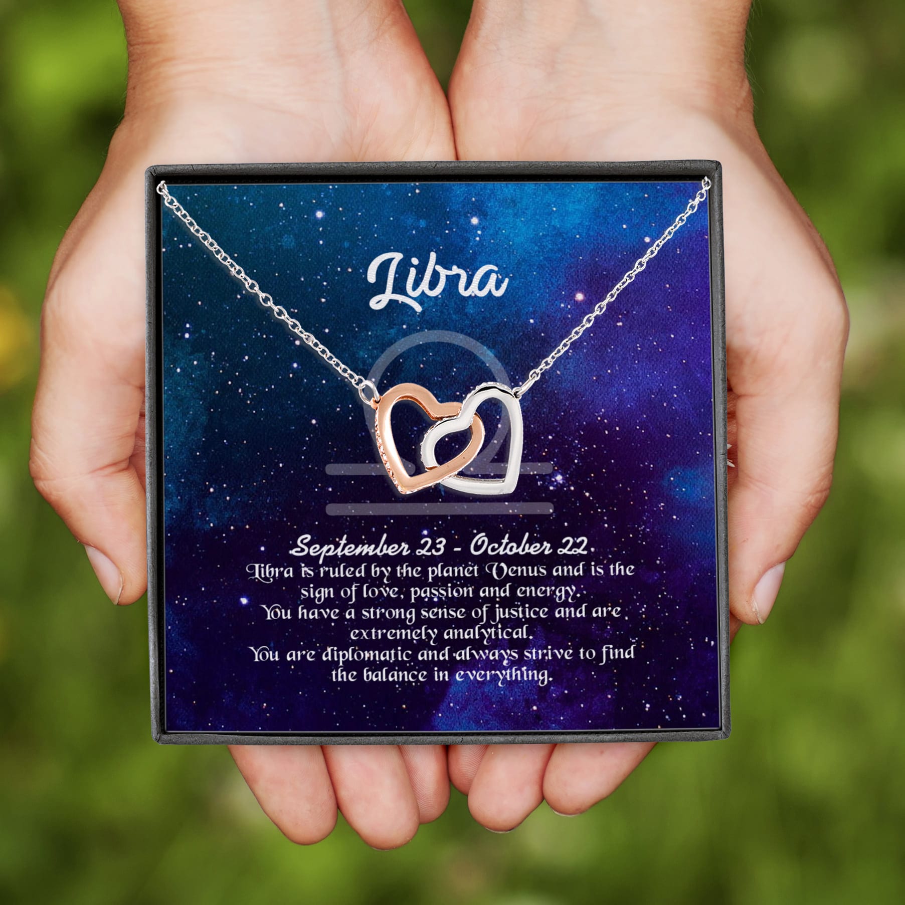 22 HG. Leo Horoscope_09 Interlocking Hearts Necklace