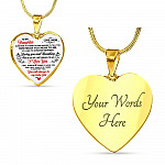 Mom To My Daughter Sometimes Its Hard To Find Words To Tell You How Much You Mean To Me Heart Pendant Necklace - Heart Luxury Necklace (Gold Plated) Mom To My Daughter Sometimes Its Hard To Find Words To Tell You How Much You Mean To Me Heart Pendant Necklace - Heart Luxury Necklace (Gold Plated)