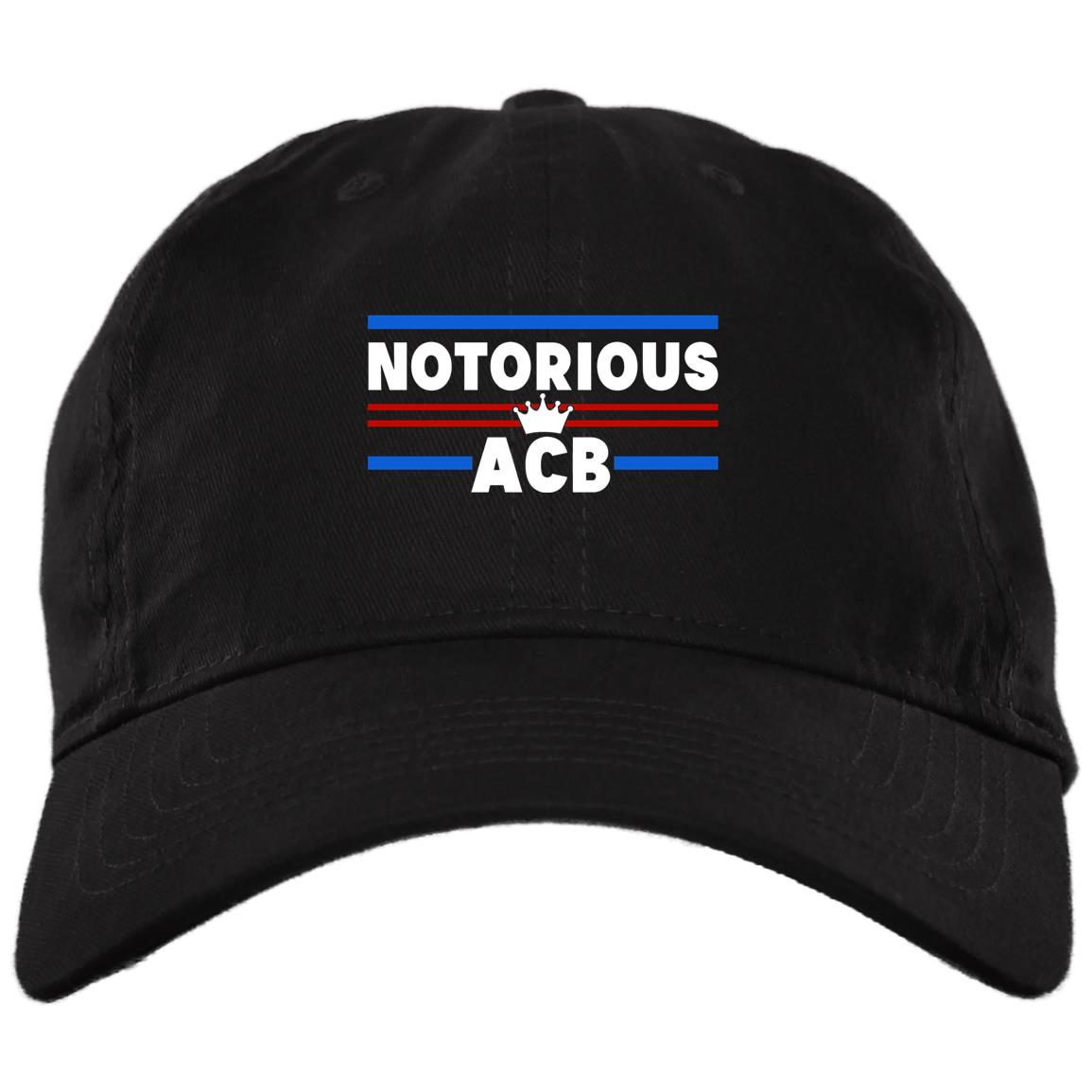 Crown Notorious ACB 2020 Supreme Court Justice Cap Hat - Peace Love Amy Coney Barrett Snapback Trucker Hat, Black, Brushed Twill Dad Cap