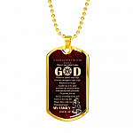 Firefighter's Prayer Dog Tag Pendant Necklace - Fire Rescue Fireman Necklace - Dog Tag (Gold Plated) Firefighter's Prayer Dog Tag Pendant Necklace - Fire Rescue Fireman Necklace - Dog Tag (Gold Plated)