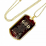 Firefighter's Prayer Dog Tag Pendant Necklace - Fire Rescue Fireman Necklace - Dog Tag (Gold Plated) Firefighter's Prayer Dog Tag Pendant Necklace - Fire Rescue Fireman Necklace - Dog Tag (Gold Plated)