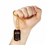 Firefighter's Prayer Dog Tag Pendant Necklace - Fire Rescue Fireman Necklace - Dog Tag (Gold Plated) Firefighter's Prayer Dog Tag Pendant Necklace - Fire Rescue Fireman Necklace - Dog Tag (Gold Plated)