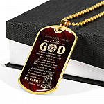 Firefighter's Prayer Dog Tag Pendant Necklace - Fire Rescue Fireman Necklace - Dog Tag (Gold Plated) Firefighter's Prayer Dog Tag Pendant Necklace - Fire Rescue Fireman Necklace - Dog Tag (Gold Plated)