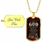 Firefighter's Prayer Dog Tag Pendant Necklace - Fire Rescue Fireman Necklace - Dog Tag (Gold Plated) Firefighter's Prayer Dog Tag Pendant Necklace - Fire Rescue Fireman Necklace - Dog Tag (Gold Plated)