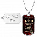 Firefighter's Prayer Dog Tag Pendant Necklace - Fire Rescue Fireman Necklace - Dog Tag (Silver) Firefighter's Prayer Dog Tag Pendant Necklace - Fire Rescue Fireman Necklace - Dog Tag (Silver)