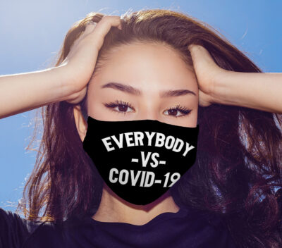 Alternative view of Everybody Together Washable Reusable Custom - Printed Cloth Face Mask Cover