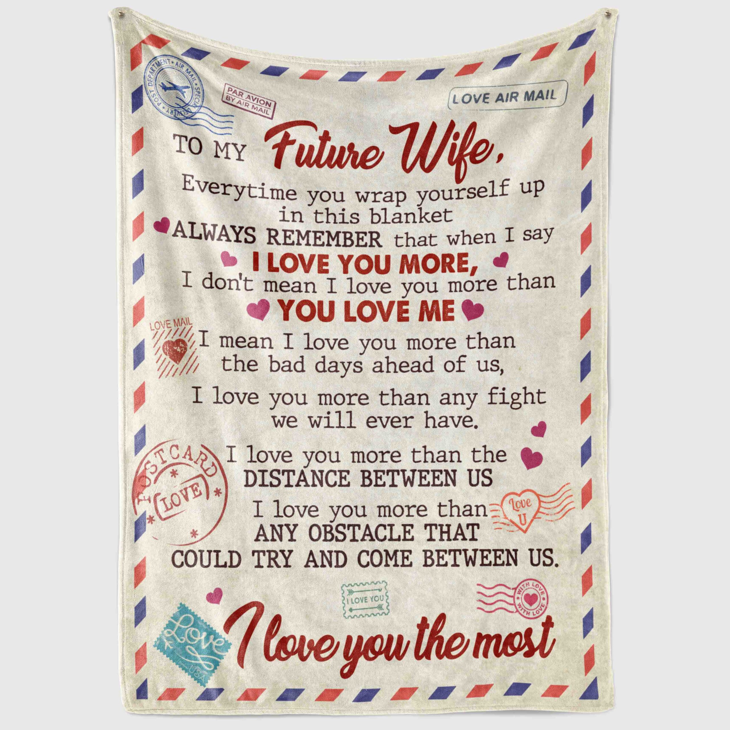 1VT. Future Wife Everytime You Wrap blanket mockup