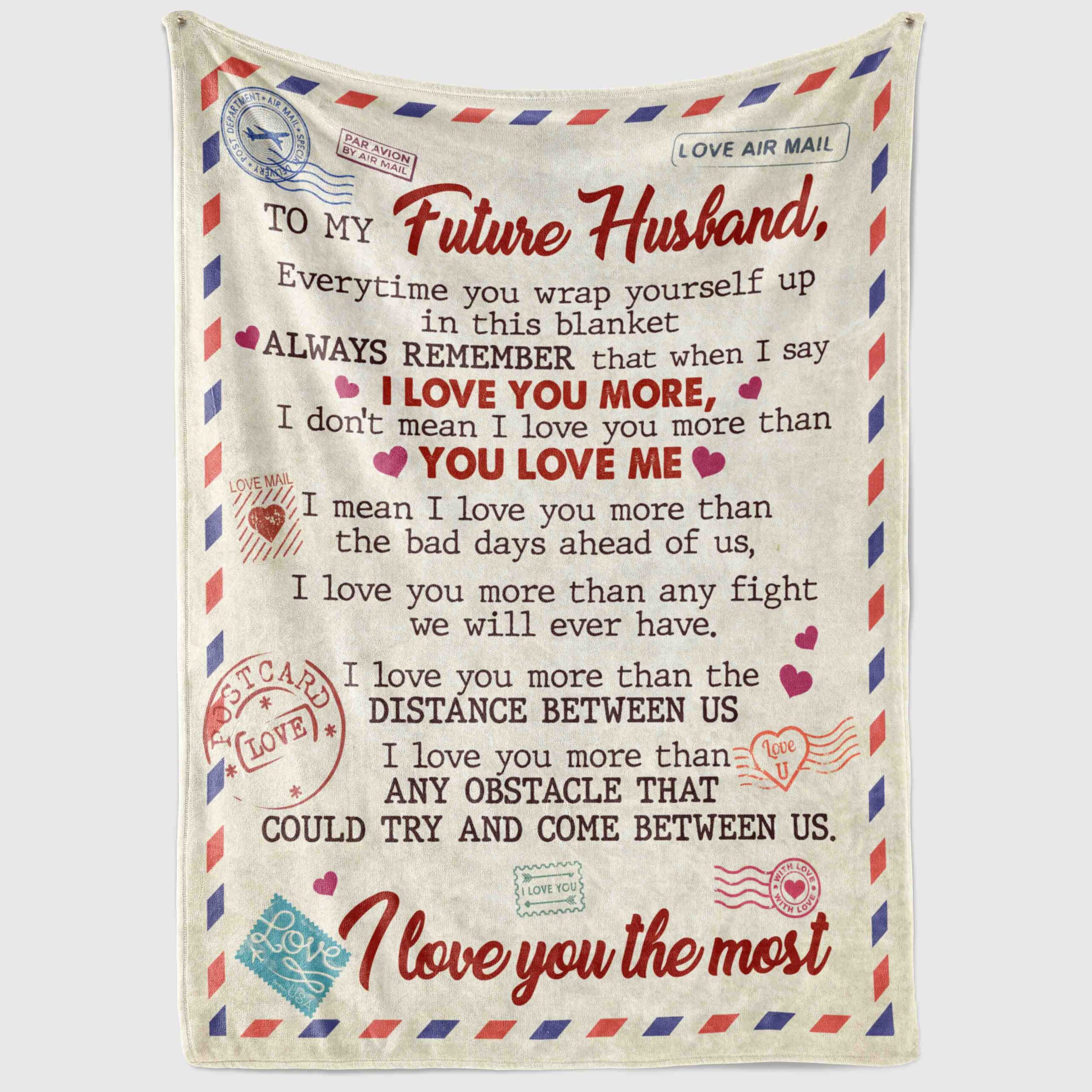 1VT. Future Husband Everytime You Wrap blanket mockup