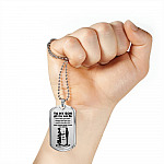 Mom To My Son You Are Braver Than You Believe Stronger Than You Seem Dog Tag Pendant Necklace - Dog Tag (Silver) Mom To My Son You Are Braver Than You Believe Stronger Than You Seem Dog Tag Pendant Necklace - Dog Tag (Silver)