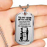 Mom To My Son You Are Braver Than You Believe Stronger Than You Seem Dog Tag Pendant Necklace - Dog Tag (Silver) Mom To My Son You Are Braver Than You Believe Stronger Than You Seem Dog Tag Pendant Necklace - Dog Tag (Silver)