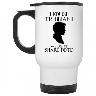 14 oz. White Travel Mug