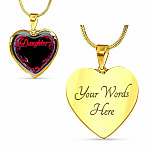 From Mom To My Daughter I Believe That God Sent You Into My Life White Heart Pendant Necklace - Heart Luxury Necklace (Gold Plated) From Mom To My Daughter I Believe That God Sent You Into My Life White Heart Pendant Necklace - Heart Luxury Necklace (Gold Plated)