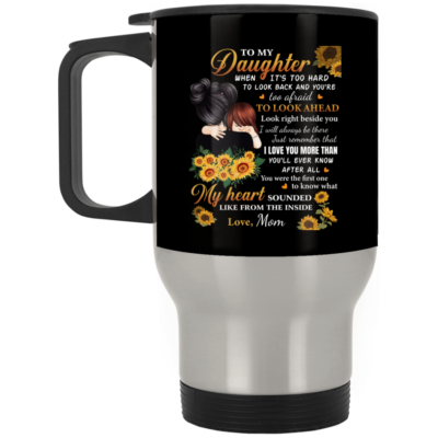 14 oz. Silver Travel Mug