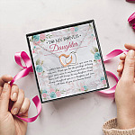 9Th ưu tiên. Bonus Daughter Forever Friend (3) Interlocking Hearts Necklace 5