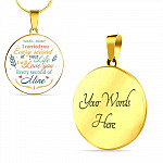 I Carried You Every Second of Your Life I Will Love You Second Of Mine Circle Pendant Necklace - Circle Luxury Necklace (Gold Plated) I Carried You Every Second of Your Life I Will Love You Second Of Mine Circle Pendant Necklace - Circle Luxury Necklace (Gold Plated)
