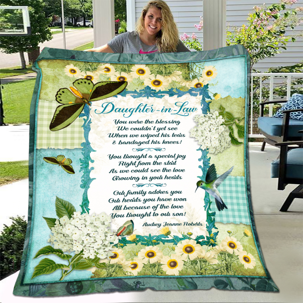 Daughter In Law Blanket Daughterinlaw Fleece Blanket Daughter In