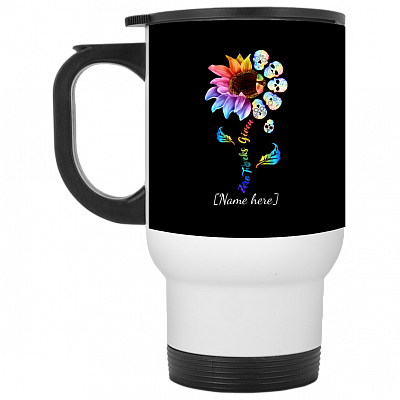 14 oz. White Travel Mug
