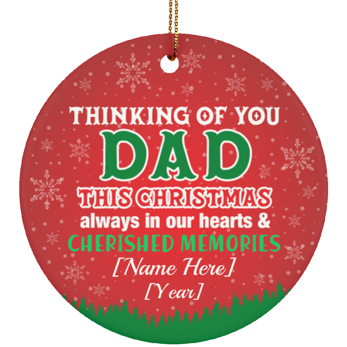 dad christmas ornament