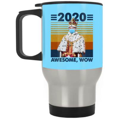 14 oz. Silver Travel Mug