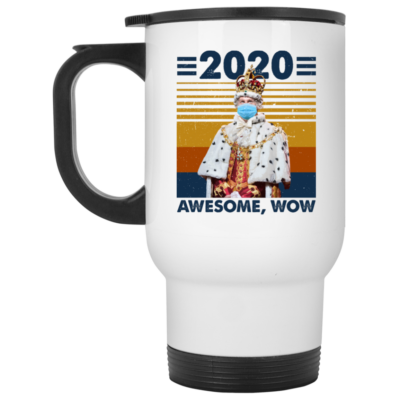 14 oz. White Travel Mug